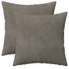 vidaXL Capa almofada 2 pcs HEERLEN Cinzento-claro 30 x 30 cm Veludo