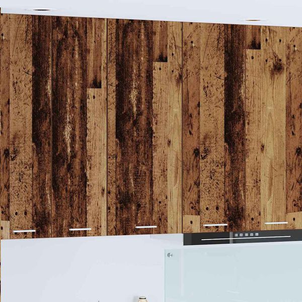 vidaXL Arm&aacute;rio suspenso com porta Madeira antiga 40 x 31 x 100 cm