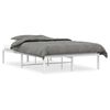 vidaXL Estrutura de cama de metal 120x190 cm branco