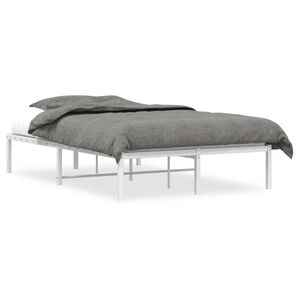 vidaXL Estrutura de cama de metal 120x190 cm branco