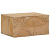 vidaXL Criado-mudo artesanal Marrom Teak 40 x 30 x 20 cm