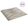 vidaXL Pain&eacute;is de parede 12 pcs Beton Pedra 50 x 50 cm Espuma XPS