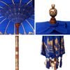 vidaXL Parasol Balin&ecirc;s Azul 185 x 185 x 260 cm