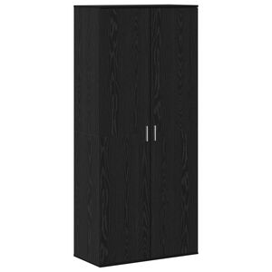 vidaXL Highboard Carvalho preto 80 x 39 x 178 cm Madeira processada