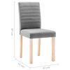 vidaXL Cadeiras de jantar 6 pcs tecido cinzento-claro