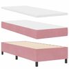 vidaXL Cama Box com colch&atilde;o com cabeceira Rosa 80 x 200 cm tecido