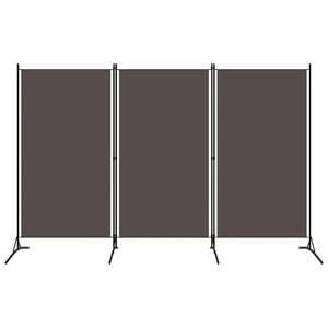 vidaXL Divis&oacute;ria de quarto com 3 pain&eacute;is 260x180 cm antracite