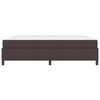 vidaXL Cama Box com colch&atilde;o Marrom Escuro 200 x 200 cm tecido