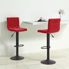 vidaXL Bancos de bar 2 pcs veludo vermelho tinto