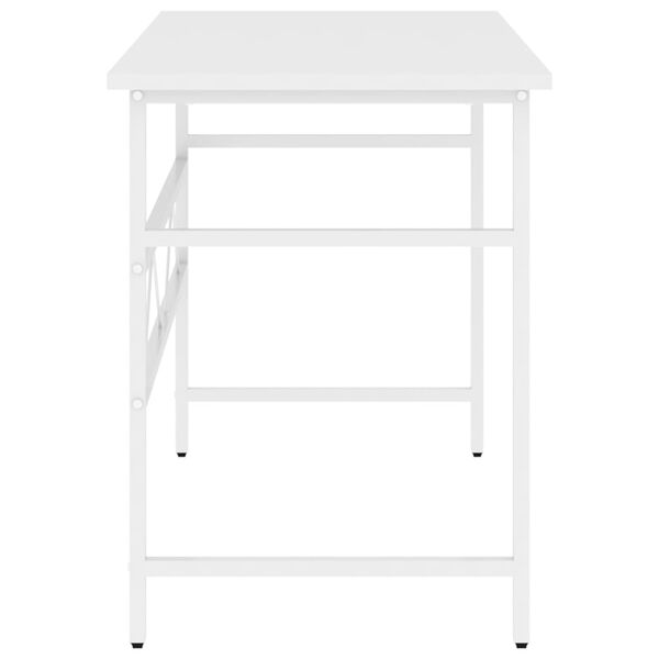 vidaXL Secret&aacute;ria de computador 105x55x72 cm MDF e metal branco