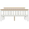 vidaXL Estrutura de cama com 4 gavetas 140x200 cm pinho maci&ccedil;o branco