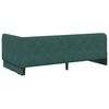 vidaXL Estrutura de Cama de Canto Verde Escuro 90 x 190 cm Veludo
