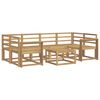 vidaXL Conjunto de Sof&aacute;s para Exterior 7 pcs Branco 59 x 59 x 37 cm