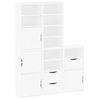 vidaXL M&oacute;veis de apoio 5 pcs ODDA pinho de madeira maci&ccedil;a branco