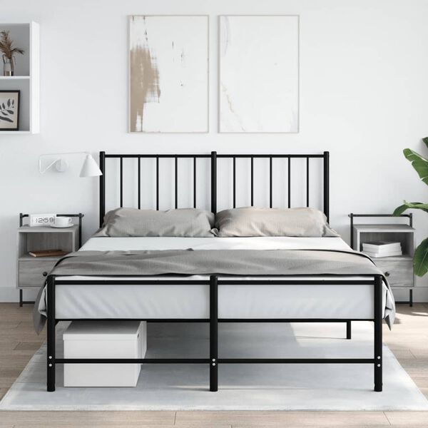 vidaXL Mesas cabeceira 2 pcs 40x30x61cm deriv. madeira cinzento sonoma