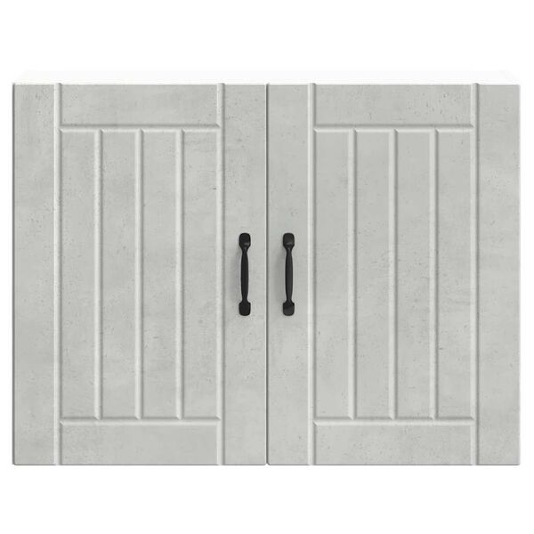 vidaXL Arm&aacute;rio de parede da cozinha Lucca madeira cinzento cimento