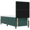 vidaXL Cama Box com colch&atilde;o Verde Escuro 80 x 200 cm tecido