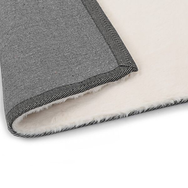 vidaXL Tapete em pele de coelho artificial 120x160 cm cor creme