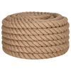 vidaXL Corda de juta com 10 m de comprimento e 36 mm de espessura
