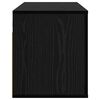 vidaXL Rack de TV Montado na Parede Carvalho preto 80 x 34.5 x 40 cm
