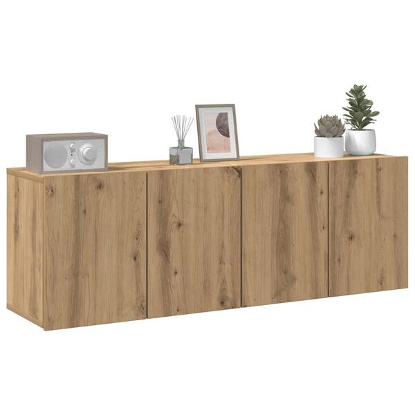 vidaXL Móveis de parede para TV 2 pcs 60x30x41 cm carvalho artisiano