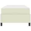 vidaXL Estrutura da Cama com colch&atilde;o Creme 80 x 200 cm tecido