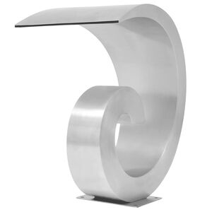 vidaXL Fonte para piscina a&ccedil;o inoxid&aacute;vel 50x30x53 cm prateado