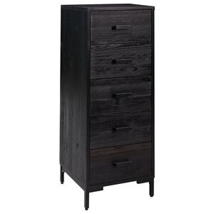 vidaXL C&oacute;moda 42x35x110 cm pinho maci&ccedil;o preto