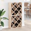 vidaXL Escorredor de Vinho 2 pcs Natural 62 x 25 x 62 cm