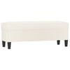 vidaXL Banco 100x35x41 cm couro artificial cor creme