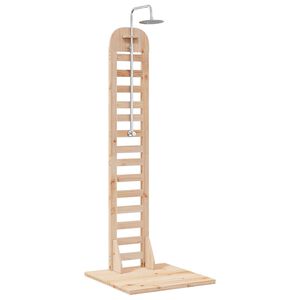 vidaXL Chuveiro Externo 223 cm Natural
