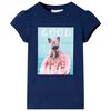 T-shirt para crian&ccedil;a azul-marinho 128
