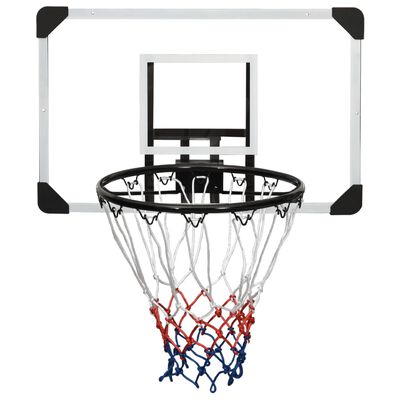 vidaXL Tabela de basquetebol 71x45x2,5 cm policarbonato transparente