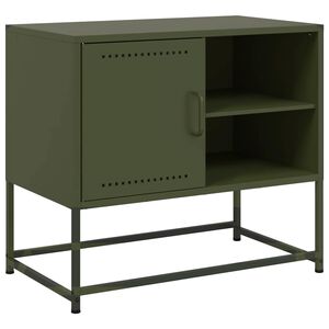 vidaXL M&oacute;vel de TV 68x39x60,5 cm a&ccedil;o verde azeitona