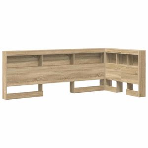 vidaXL Cabeceira de armazenamento com prateleira Carvalho Sonoma 80 cm