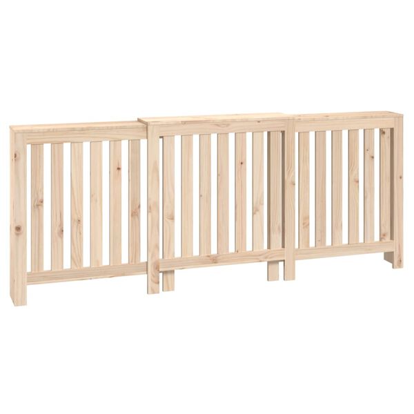 vidaXL Cobertura de radiador 210x21x85 cm pinho maci&ccedil;o