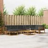 vidaXL Conjunto de Sof&aacute;s para Exterior 8 pcs Natural e Antracite
