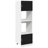 vidaXL Arm&aacute;rio suspenso Carvalho Preto 60 x 57 x 207 cm