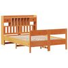 vidaXL Cama com estante sem colch&atilde;o 140x200 cm pinho maci&ccedil;o