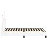 vidaXL Estrutura de Cama Infantil com Cabeceira Branco 90 x 200 cm PU