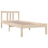 vidaXL Estrutura cama pequena solteiro 75x190 cm madeira maciça