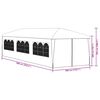 vidaXL Tenda para festas 3x9 m branco
