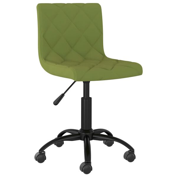 vidaXL Cadeiras de jantar girat&oacute;rias 2 pcs veludo verde-claro
