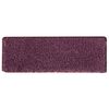 vidaXL Tapetes de escada 15 pe&ccedil;as 65x21x4 cm roxo escuro com borda retangular
