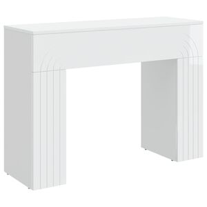 vidaXL Mesa de centro Branco Brilhante 102 x 35 x 75 cm