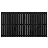 vidaXL Cabeceira de parede 166x3x90 cm madeira de pinho maci&ccedil;a preto
