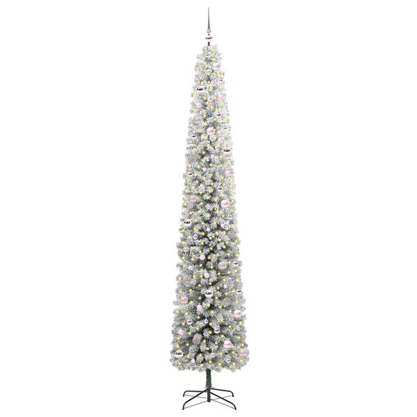 vidaXL Árvore de Natal Artificial Verde 270 cm PVC e Aço e Plástico