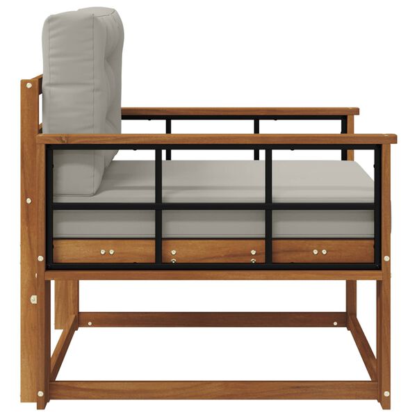 vidaXL Sof&aacute; M&eacute;dio Externo Madeira S&oacute;lida de Ac&aacute;cia Natural