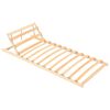 vidaXL Estrado de ripas com 13 ripas cabeceira ajust&aacute;vel 80x200 cm