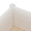 vidaXL Vaso/floreira de jardim 2 pcs 70x70x70 cm pinho maciço branco
